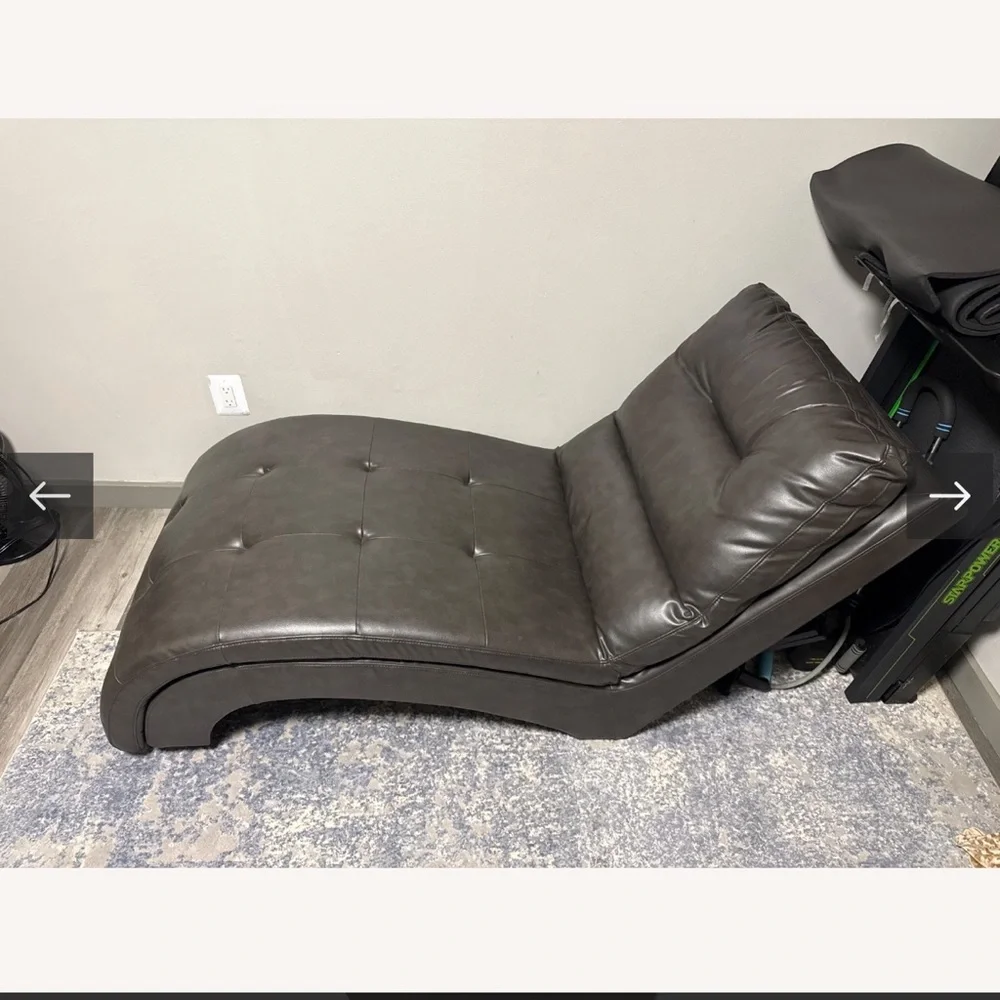 Elegant Gray Chaise Lounge